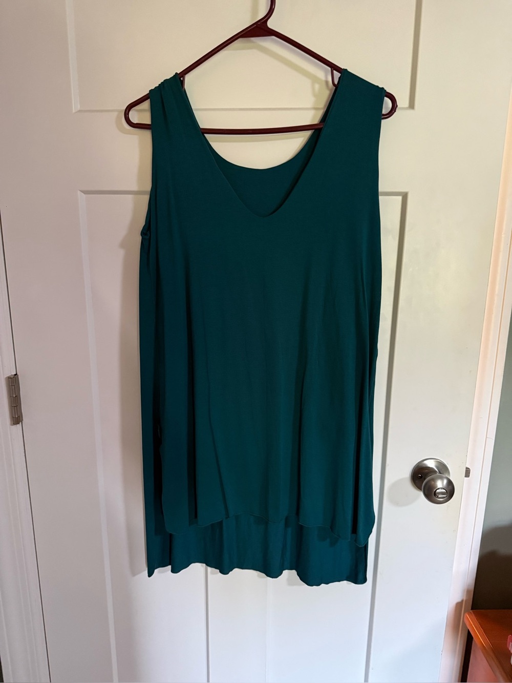 Sleeveless Teal Tank Top